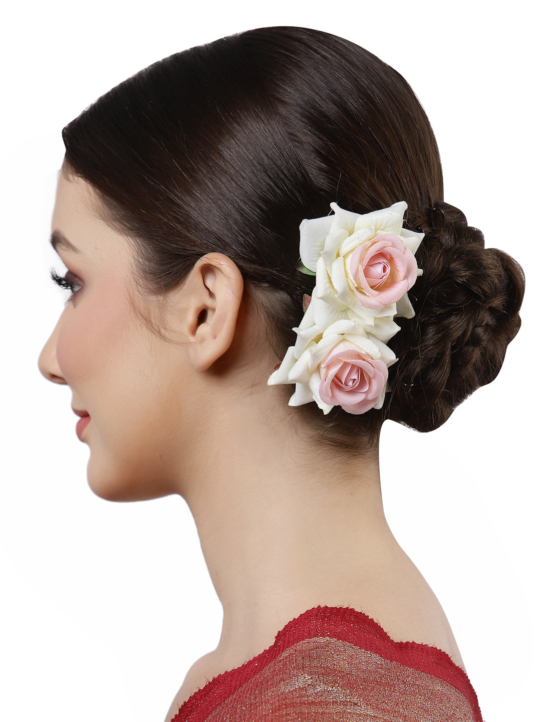 Vogue Hair Accessories Rose Flower Hair Comb Clip Set of 2