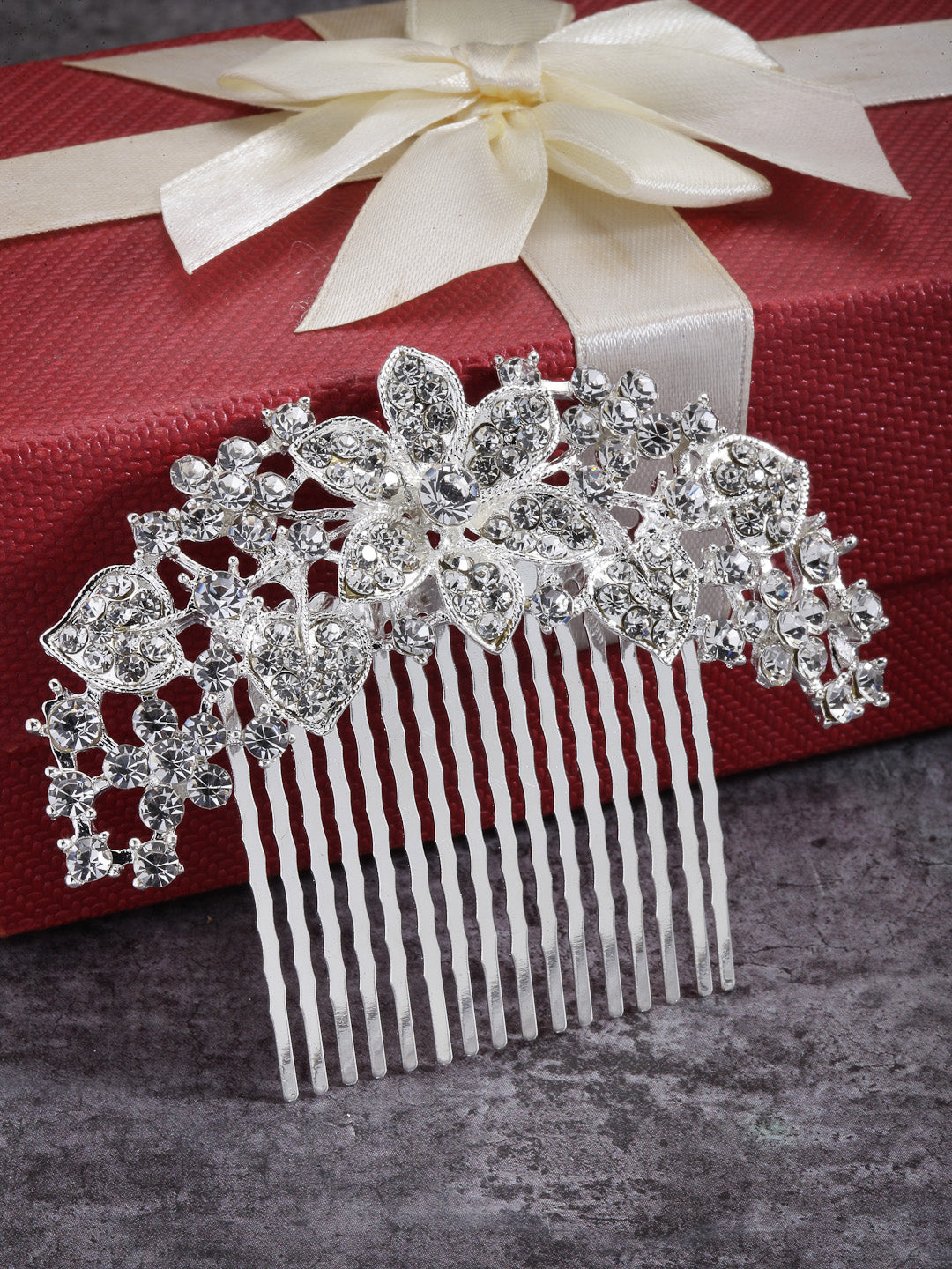 Vogue Hair Accessories Silver Hair Comb Clip