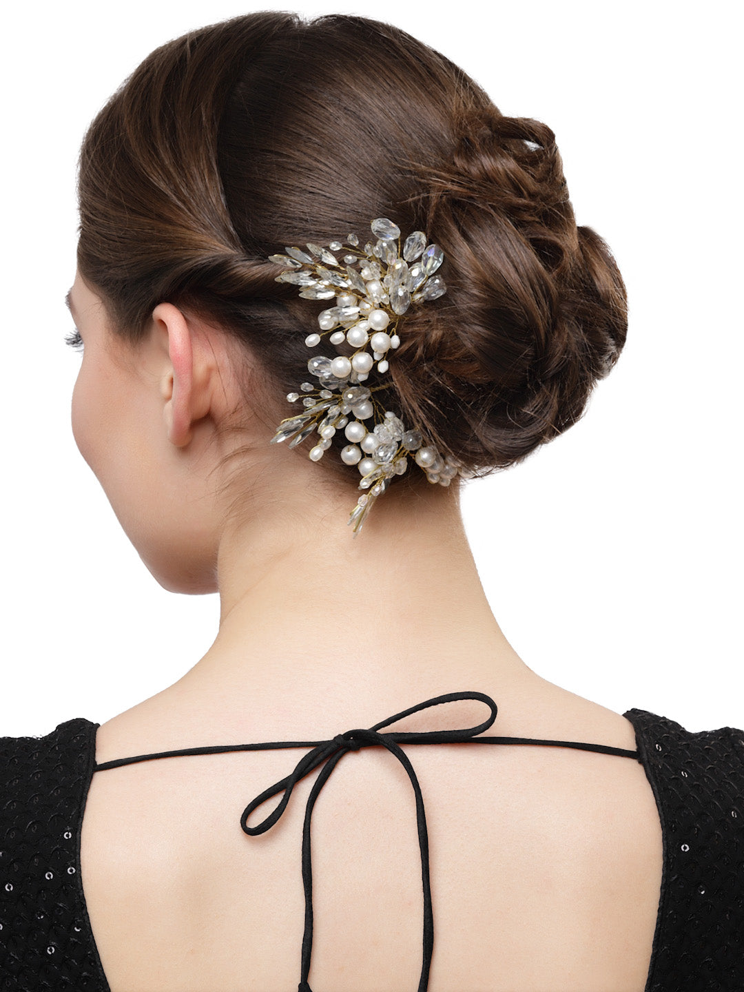 Vogue Hair Accessories White Handmade Beads Hair Pin