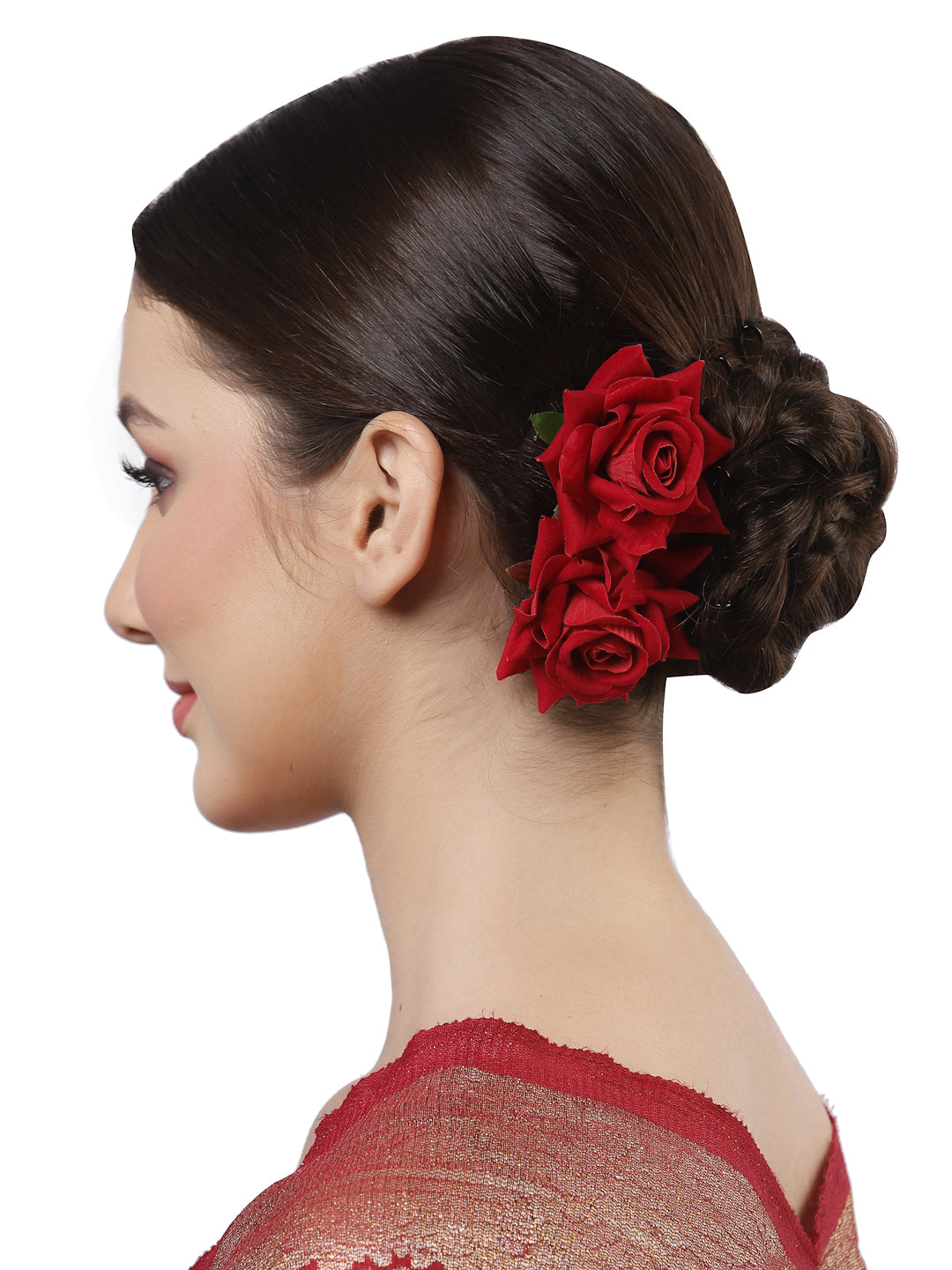 Vogue Hair Accessories Rose Flower Hair Comb Clip Set of 2