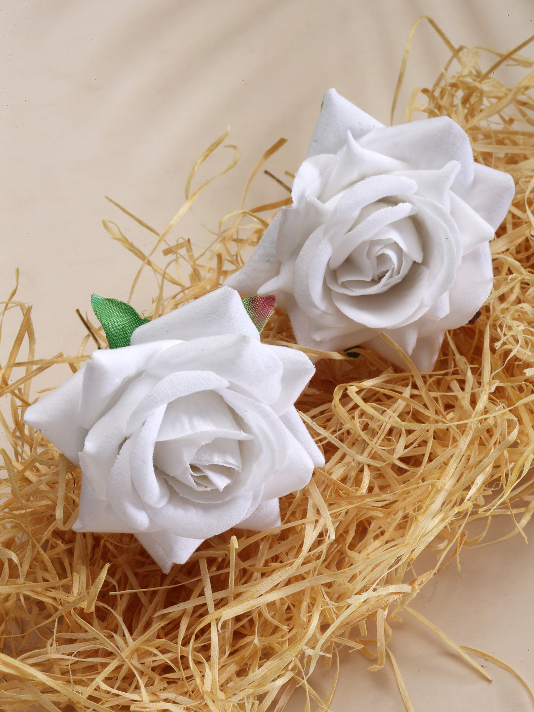 Vogue Hair Accessories White Rose Juda Hair Pin