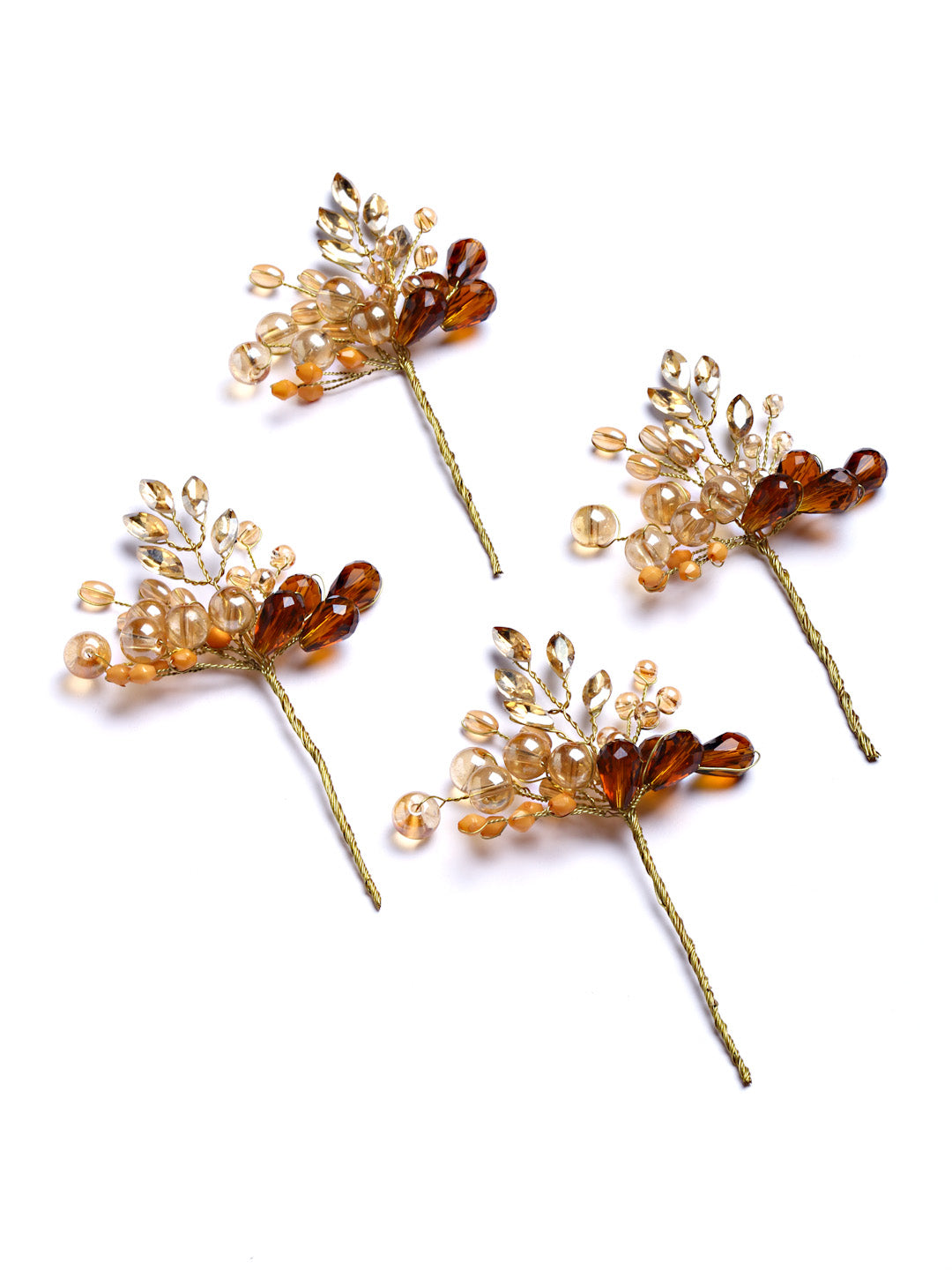 Vogue Hair Accessories Gold Handmade Beads Hair Pin