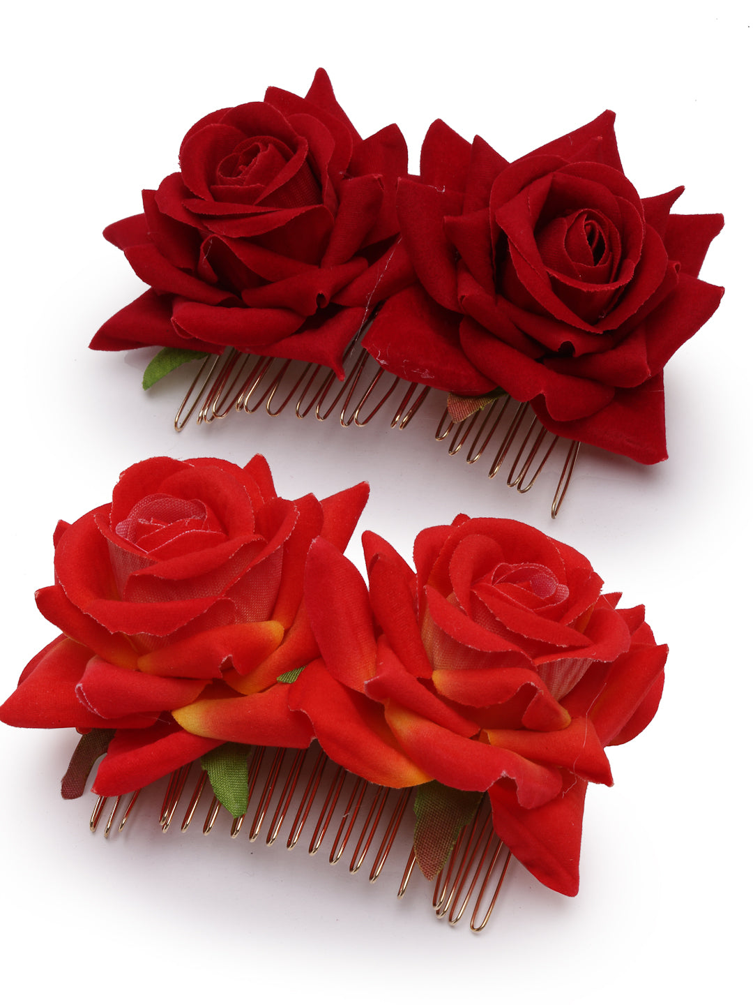 Vogue Hair Accessories Rose Flower Hair Comb Clip Set of 2