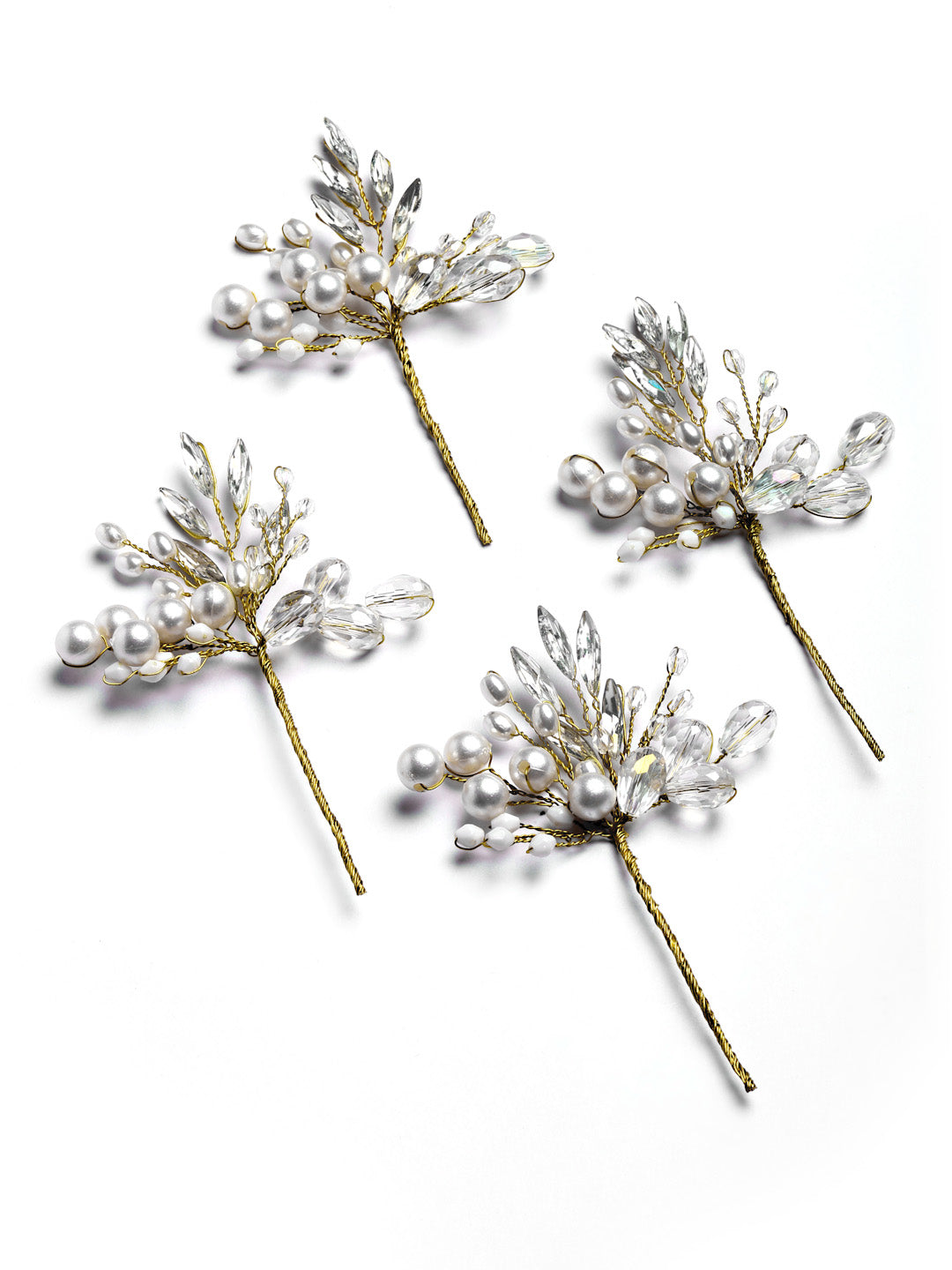 Vogue Hair Accessories White Handmade Beads Hair Pin