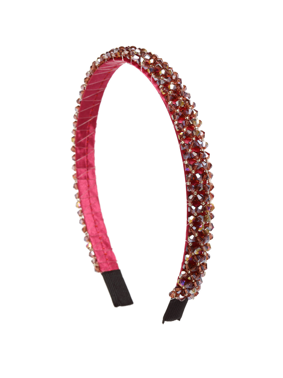 Vogue Hair Accessories Wine Crystal Hairband