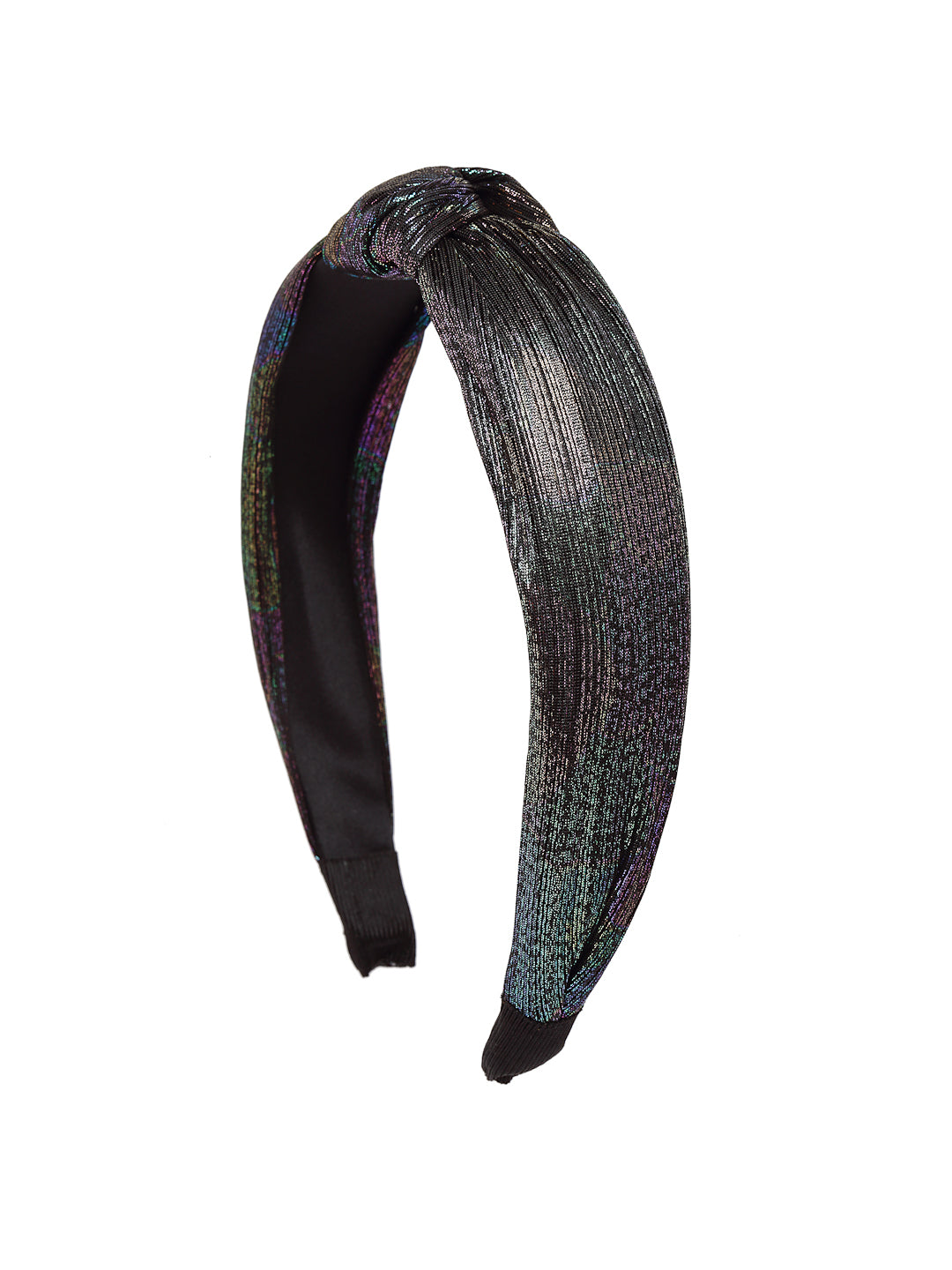 Vogue Hair Accessories Solid Shimmer Fabric Knot Plastic Hairband Headband for Girls and Women (Shimmer)