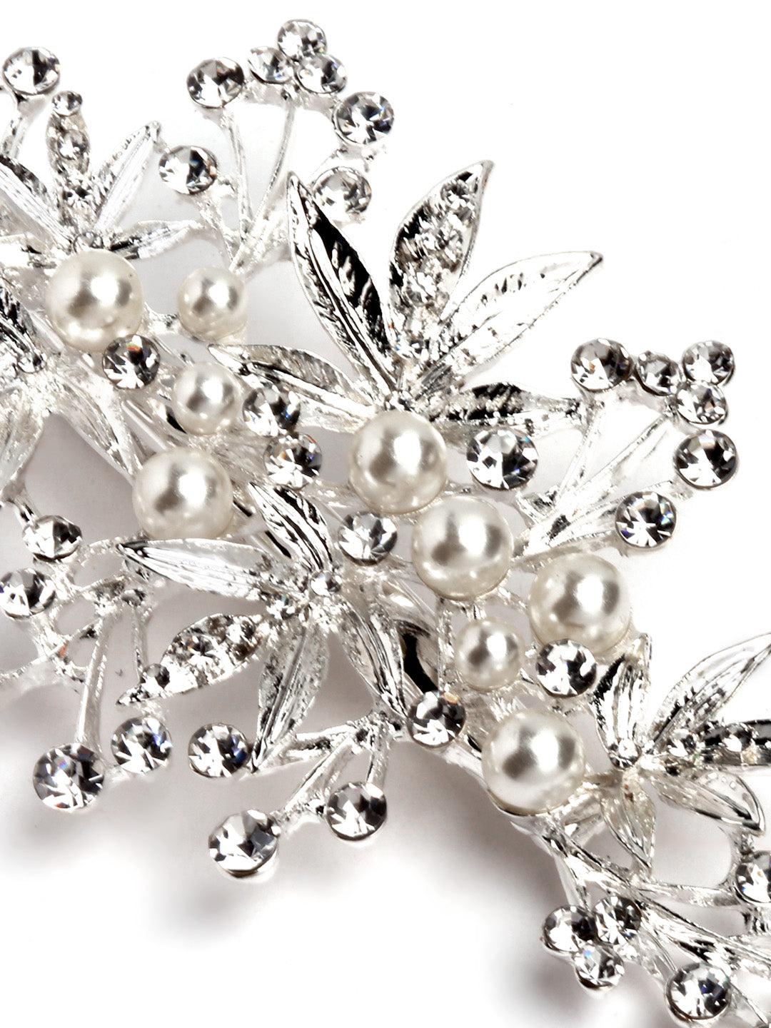 Vogue Hair Accessories Silver Metal Leaf Hair Pin