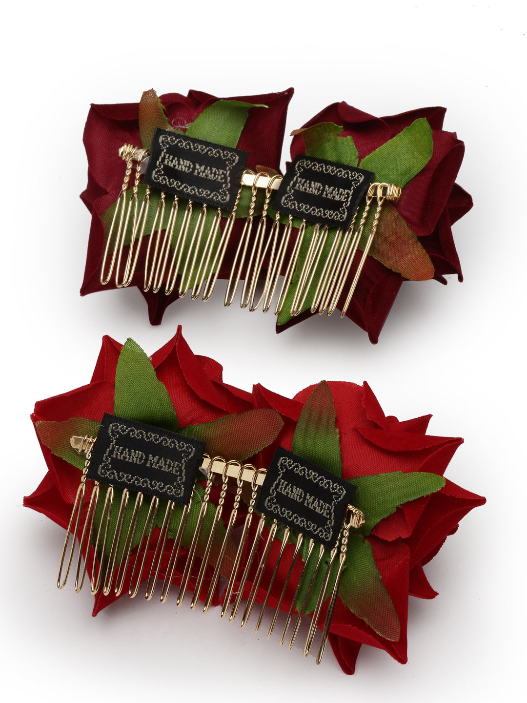 Vogue Hair Accessories Rose Flower Hair Comb Clip Set of 2