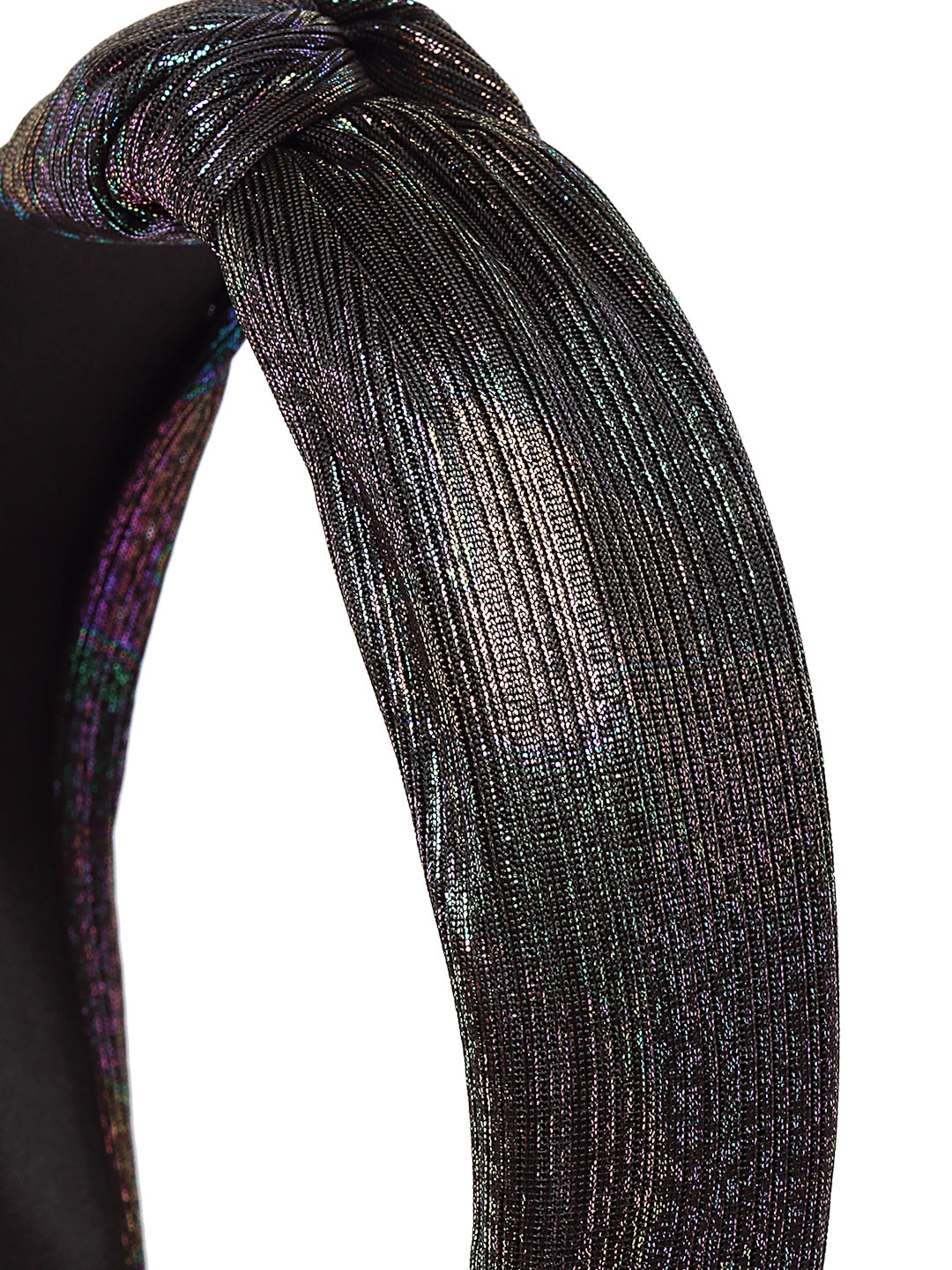 Vogue Hair Accessories Solid Shimmer Fabric Knot Plastic Hairband Headband for Girls and Women (Shimmer)