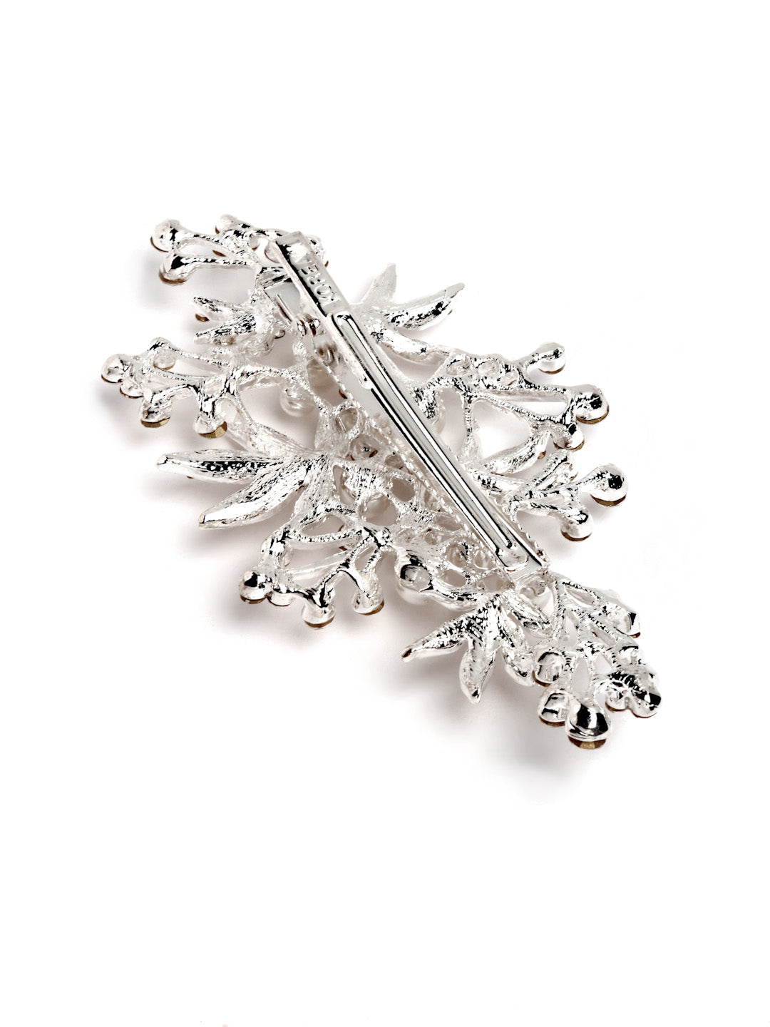 Vogue Hair Accessories Silver Metal Leaf Hair Pin