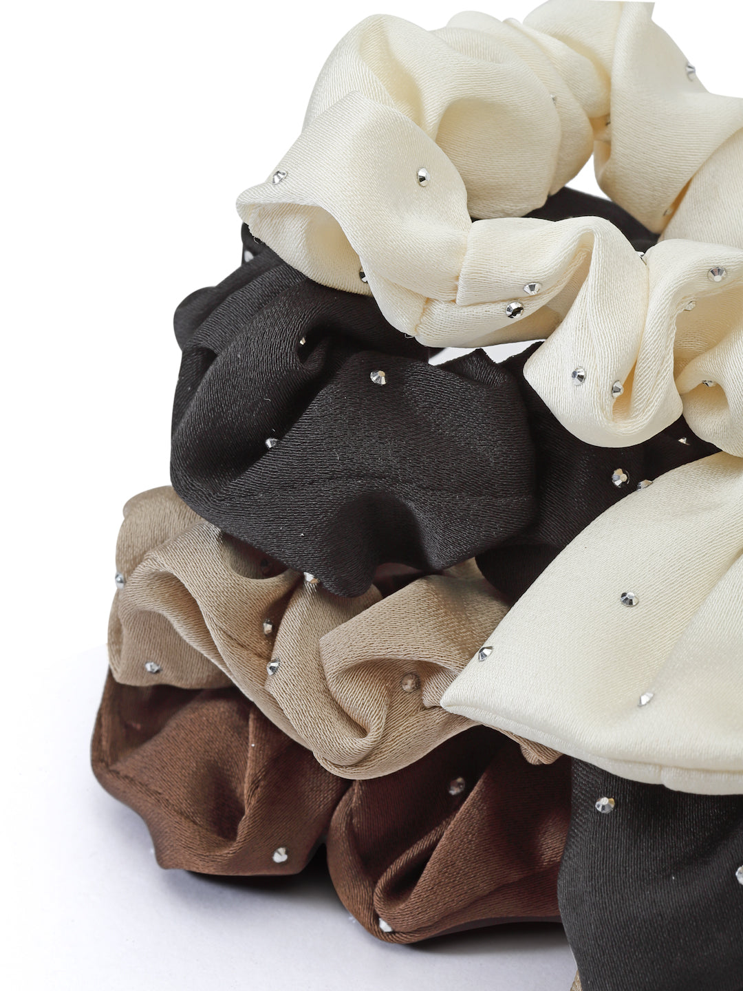 Vogue Hair Accessories Multi Bow Scrunchies For Hair Tie for Women and Girls