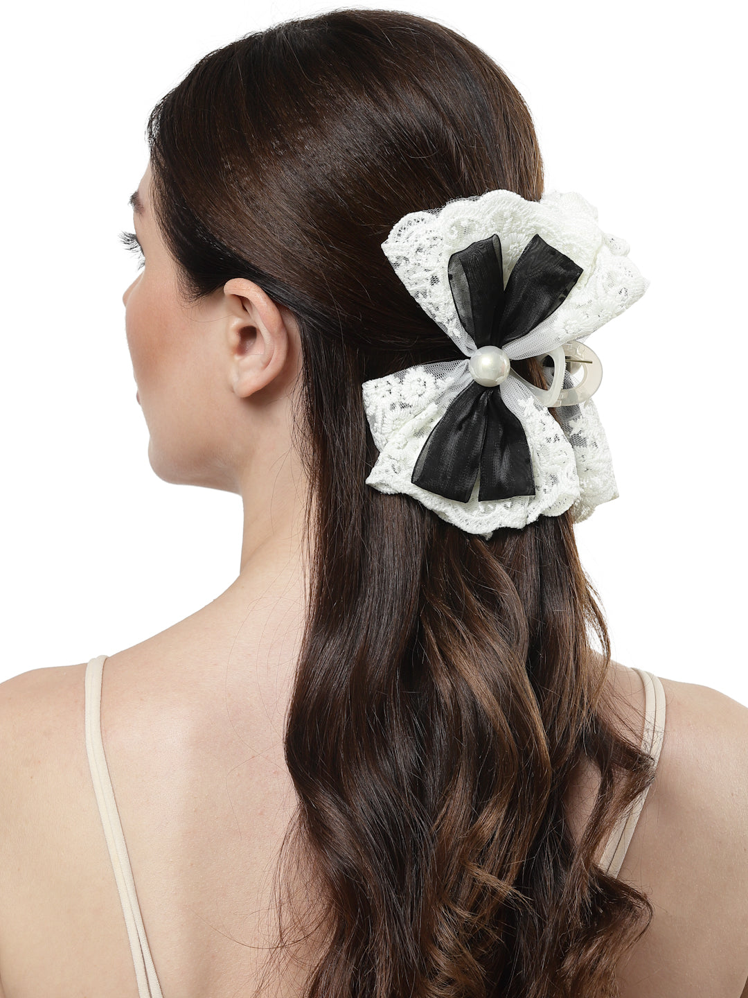 Vogue Hair Accessories Clutcher for Women Hair Claw Clip for Girls (Off White)