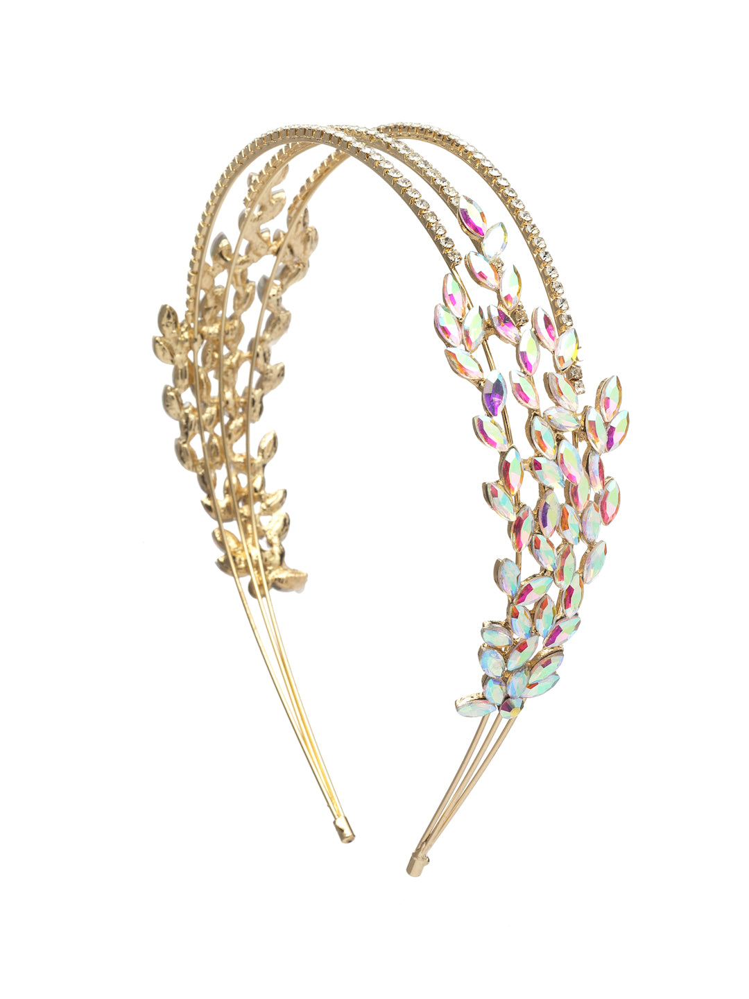 Vogue Hair Accessories Gold Trippel Line Hairband for Women & Girls (Gold)