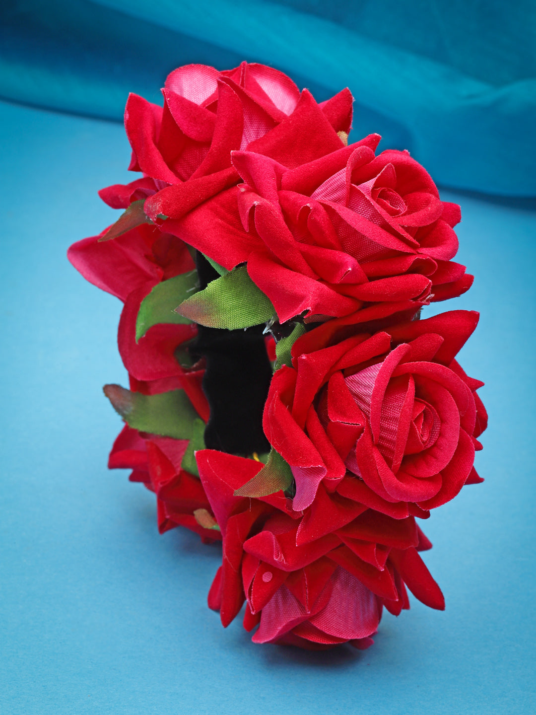 Vogue Hair Accessories Red Rose Juda Bun for Women and Girls