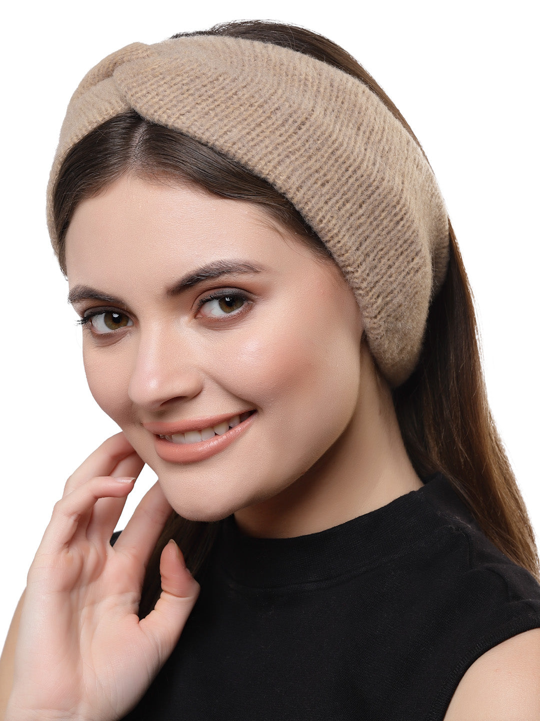 Vogue Hair Accessories Beige Woollen Headband