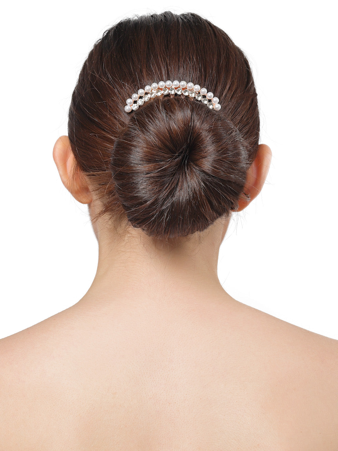 Vogue Hair Accessories Gold Fancy Party Big Size Hair Comb Clip For Girls and Women Set Of 2