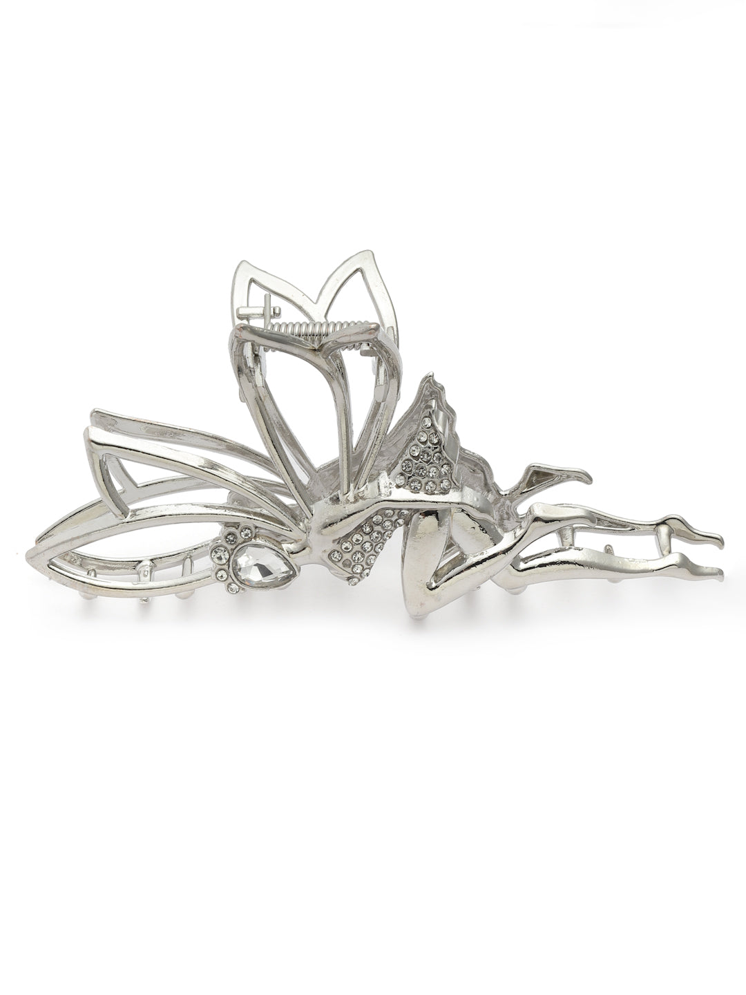 Vogue Hair Accessories Silver Fancy Party Big Size Clutcher Hair Claw Clip For Girls and Women