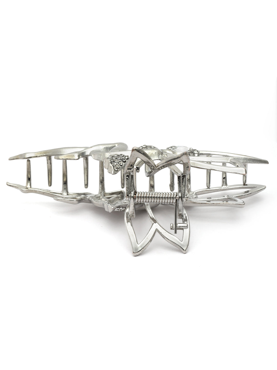 Vogue Hair Accessories Silver Fancy Party Big Size Clutcher Hair Claw Clip For Girls and Women