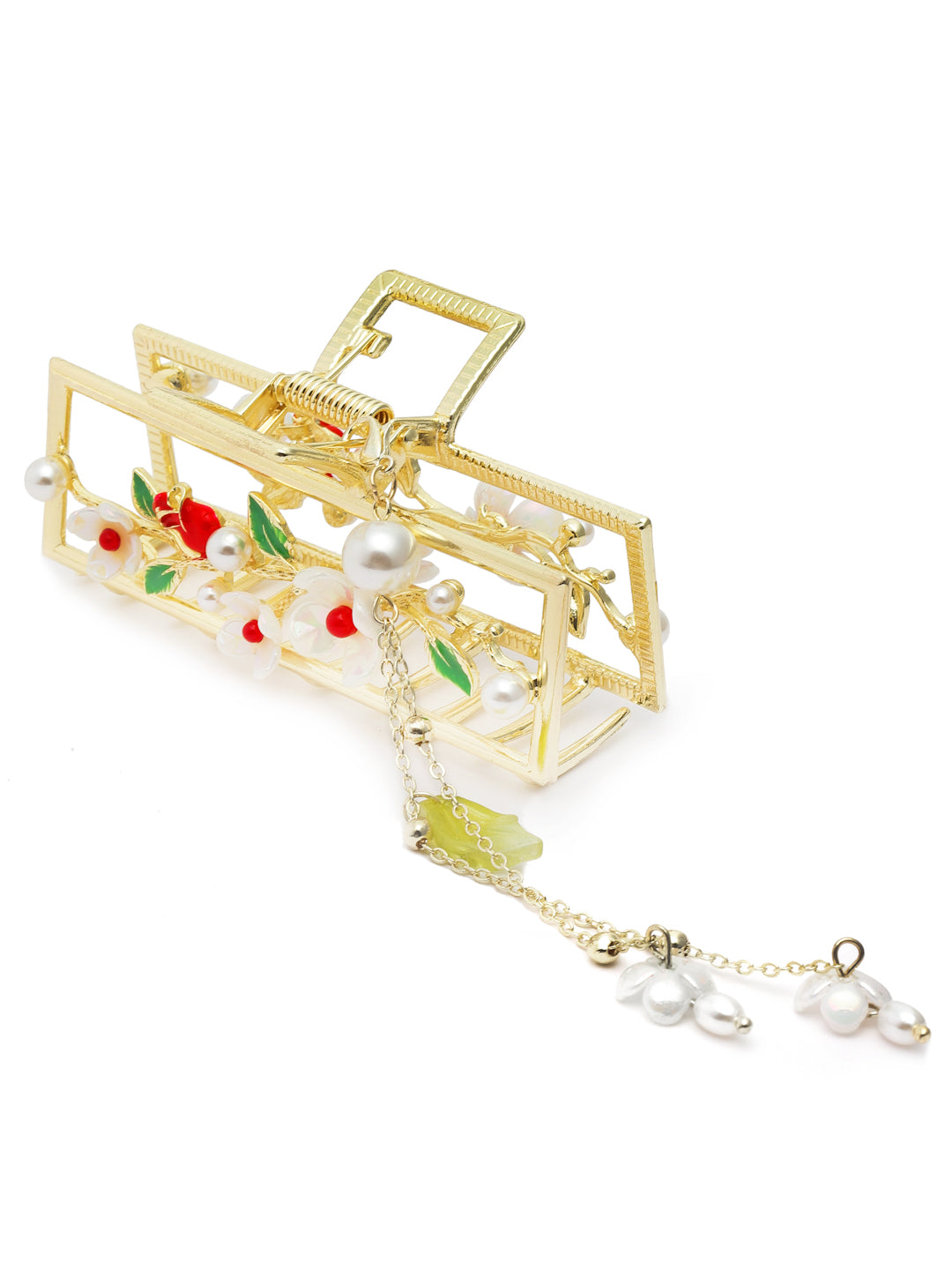 Vogue Hair Accessories Gold Fancy Party Big Size Clutcher Hair Claw Clip For Girls and Women