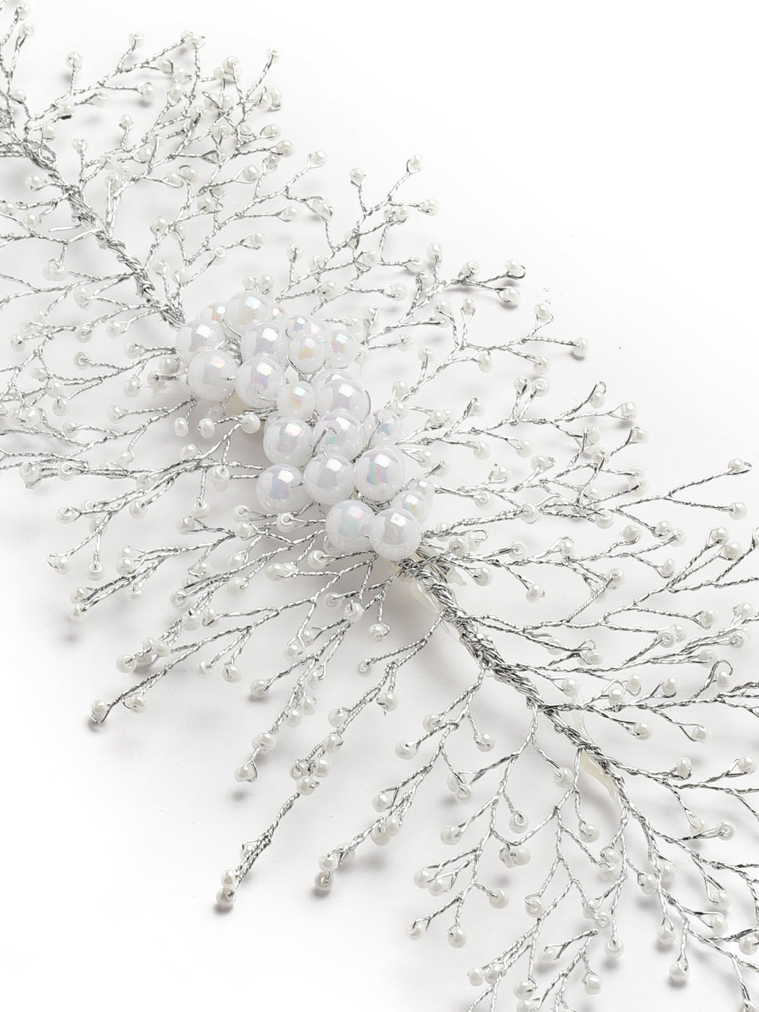 Vogue Hair Accessories Silver Fancy Party Wedding Bridal Big Size hair Accessories Hair Clip Hairband For Girls and Women