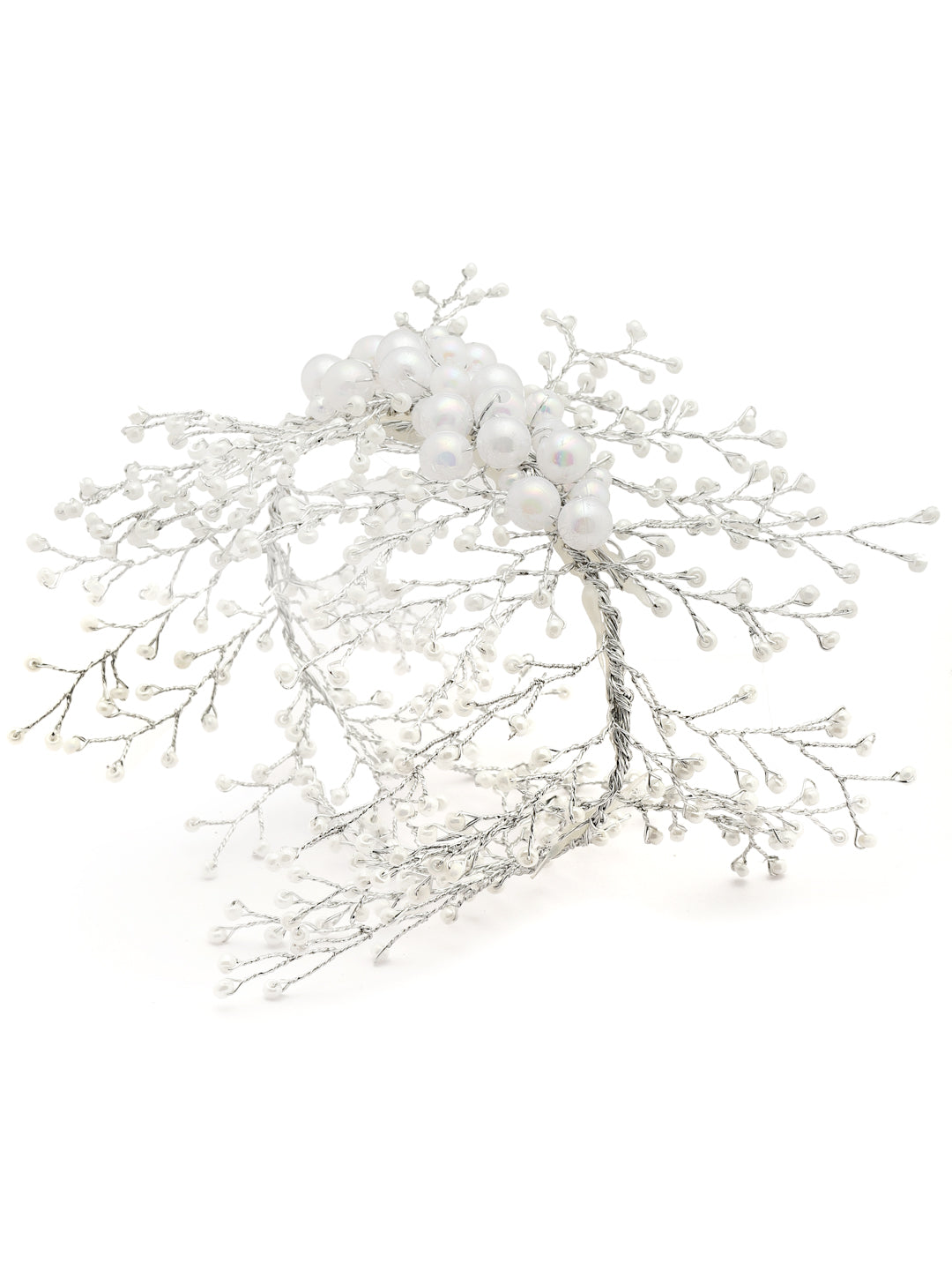 Vogue Hair Accessories Silver Fancy Party Wedding Bridal Big Size hair Accessories Hair Clip Hairband For Girls and Women