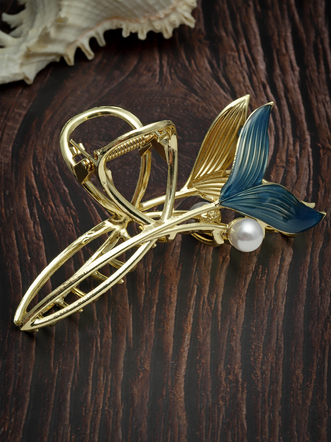 Vogue Hair Accessories Gold Fancy Party Big Size Clutcher Hair Claw Clip For Girls and Women