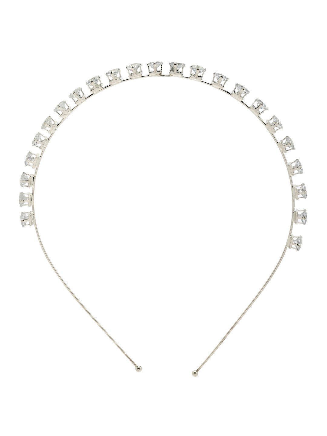 Vogue Hair Accessories Trendy Stone Silver Hairband Headband For Girls And Women