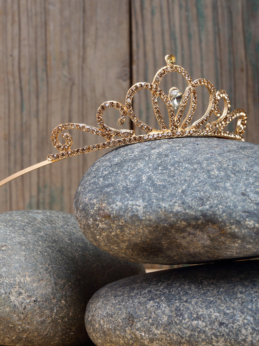 Vogue Hair Accessories Gold Crown Hairband