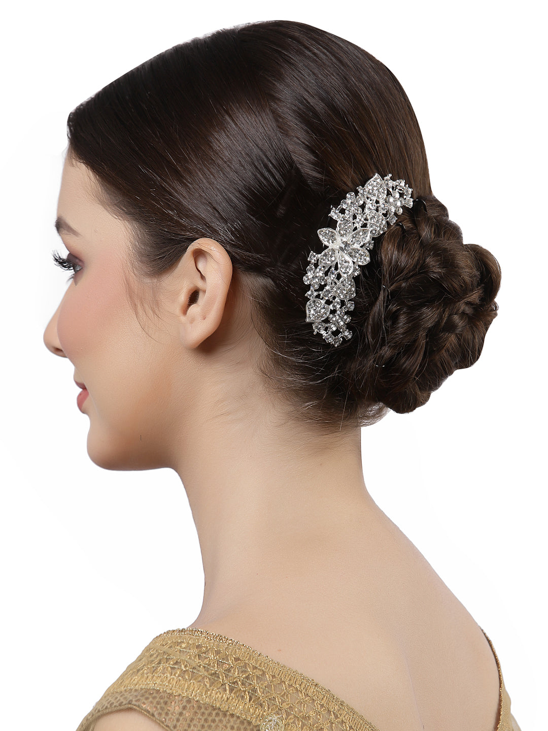 Vogue Hair Accessories Silver  Hair Comb Clip