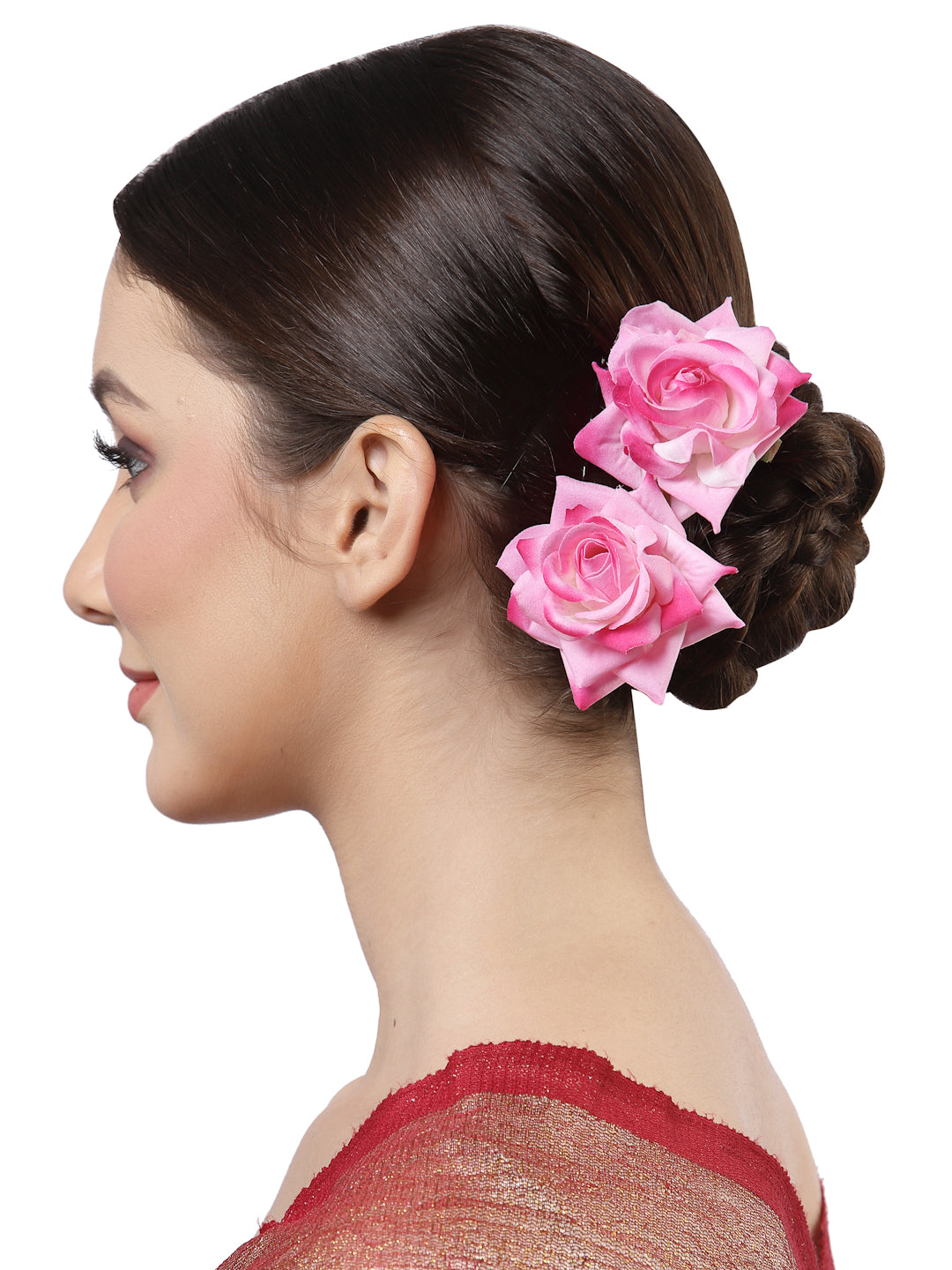 Vogue Hair Accessories Pink Rose Juda Hair Pin