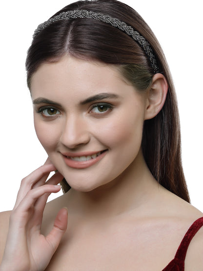 Vogue Hair Accessories Grey Braid Hairband