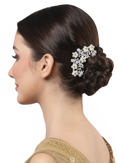 Vogue Hair Accessories Silver Fancy Hair Comb Clip