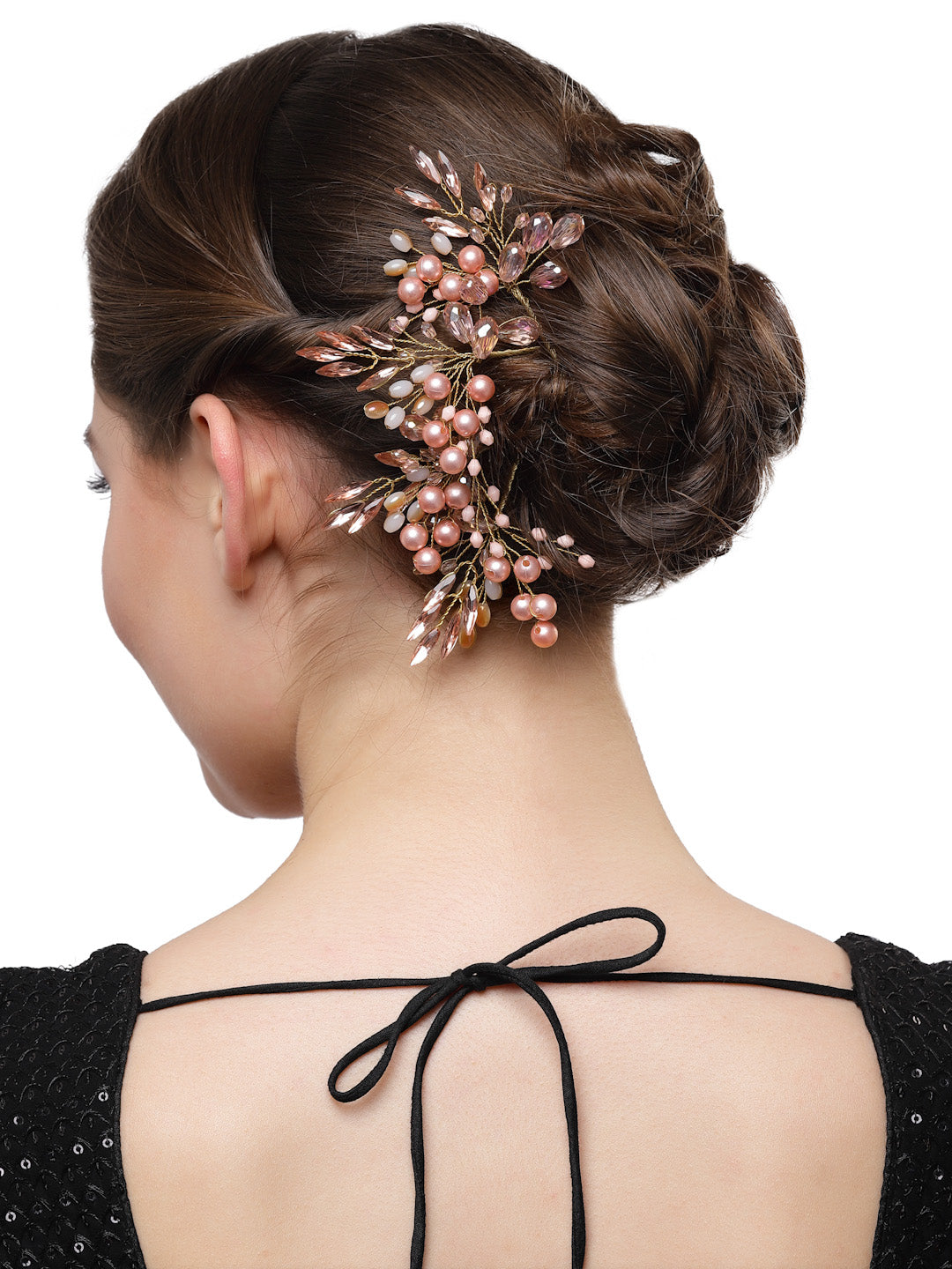 Vogue Hair Accessories Pink Handmade Beads Hair Pin