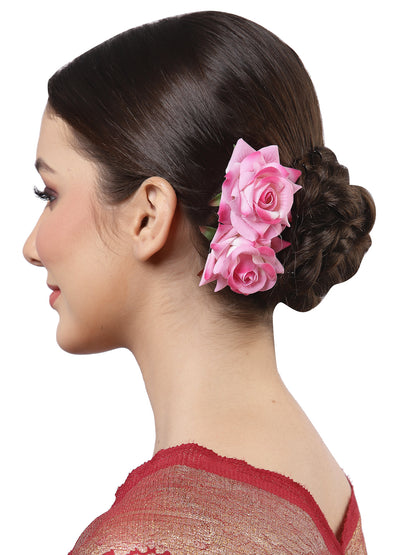 Vogue Hair Accessories  Rose Flower Hair Comb Clip Set of 2