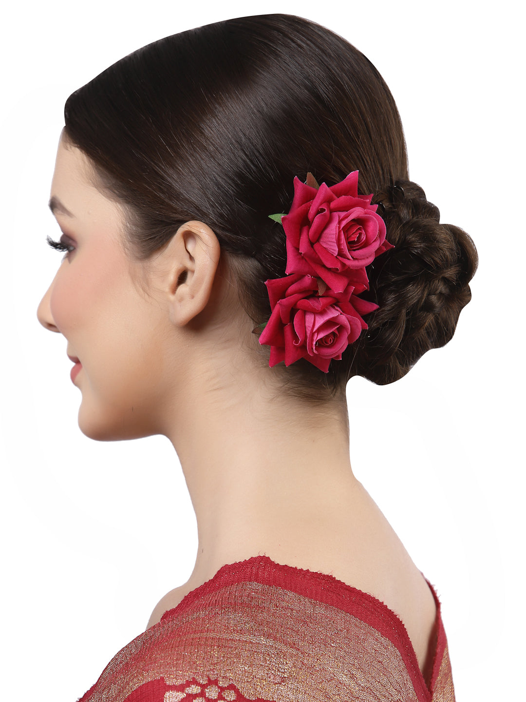 Vogue Hair Accessories  Rose Flower Hair Comb Clip Set of 2
