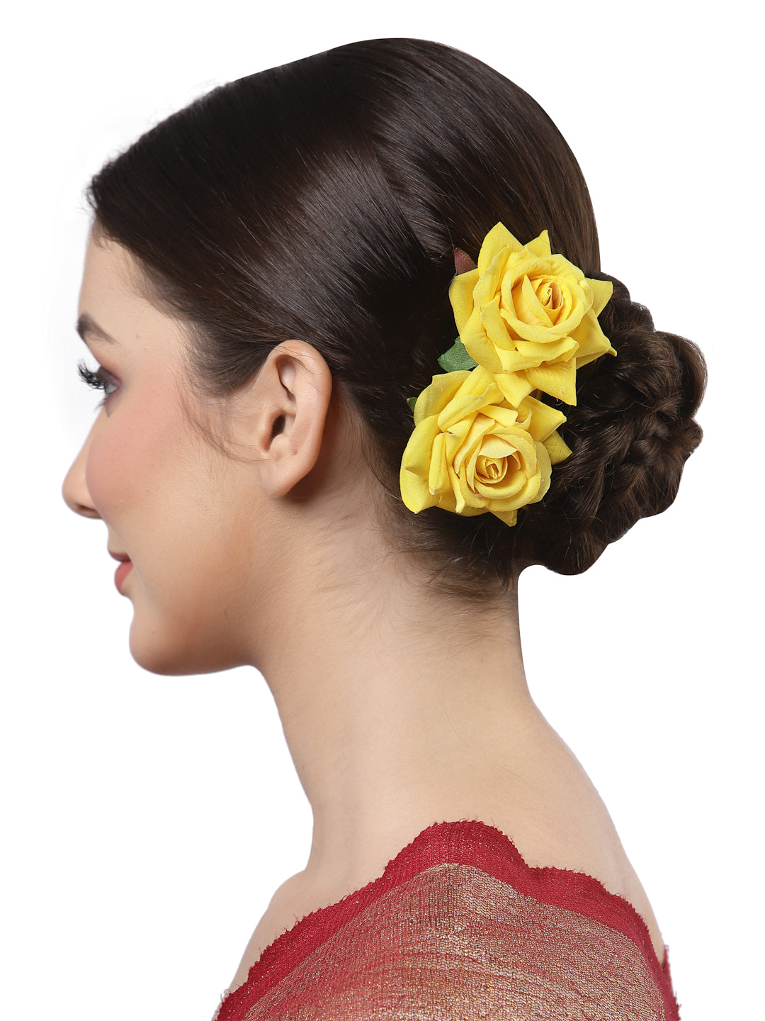 Vogue Hair Accessories  Rose Flower Hair Comb Clip Set of 2