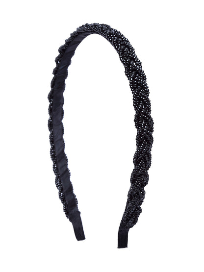Vogue Hair Accessories Black Braid Hairband