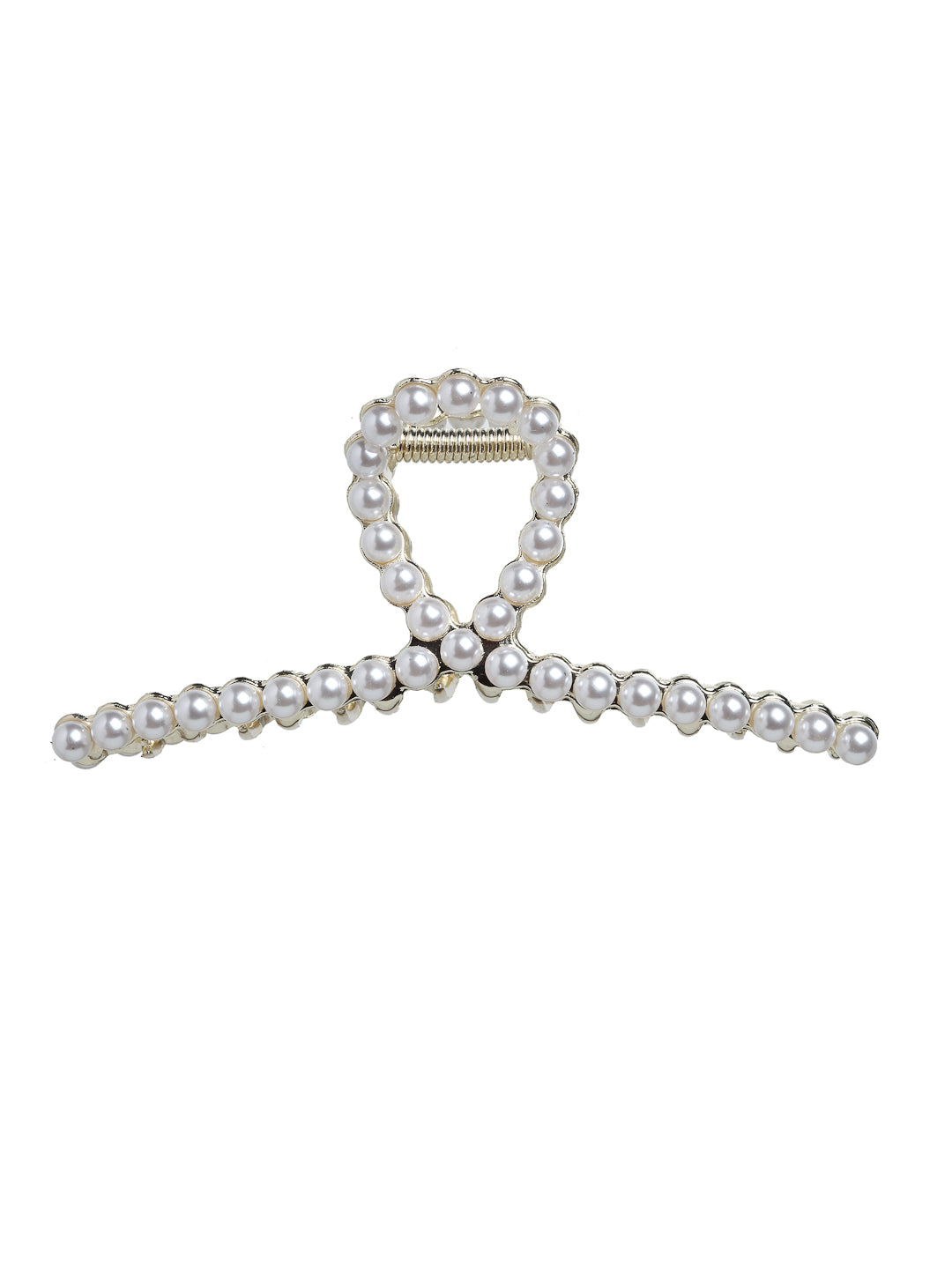 Vogue Hair Accessories Gold  Trendy Pearl Hair Clutcher