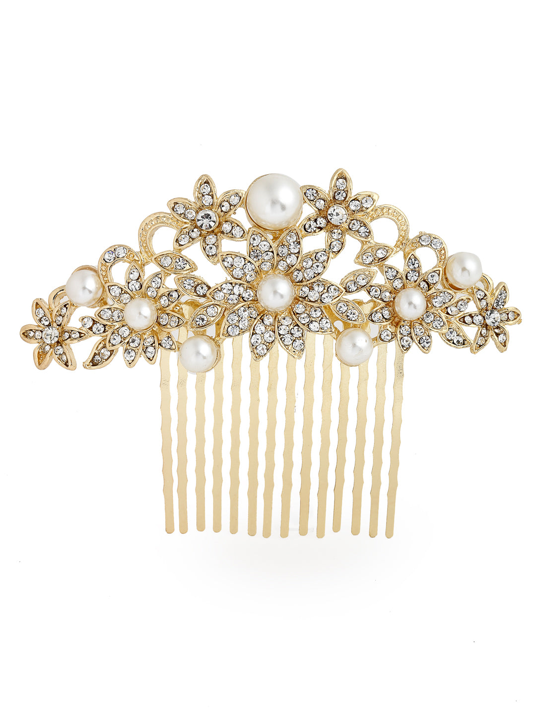 Vogue Hair Accessories Gold Fancy Hair Comb Clip
