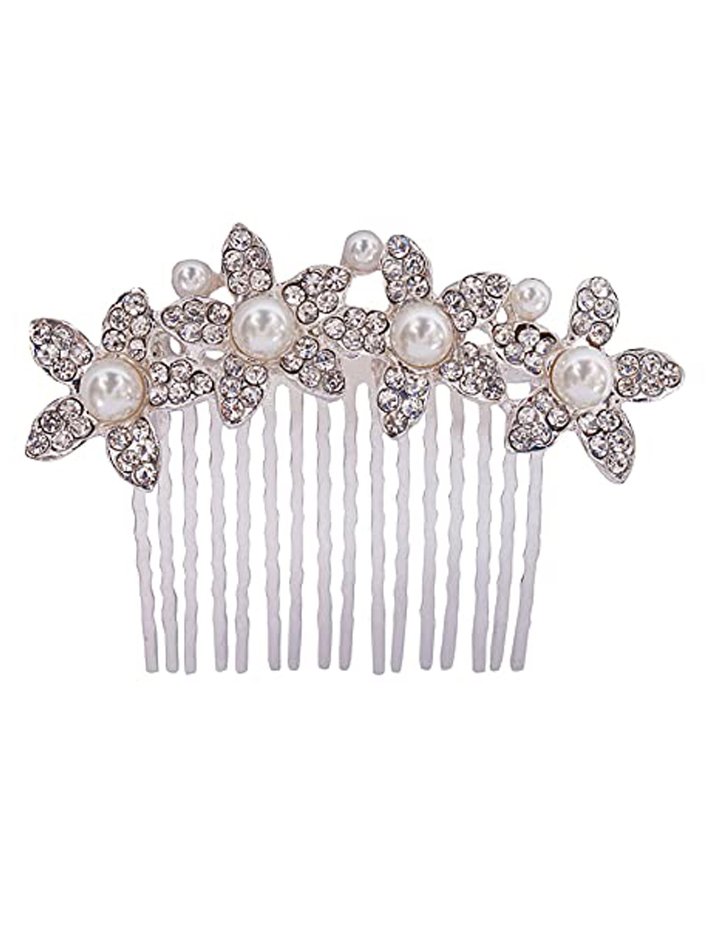 Vogue Hair Accessories Silver Fancy Hair Comb Clip