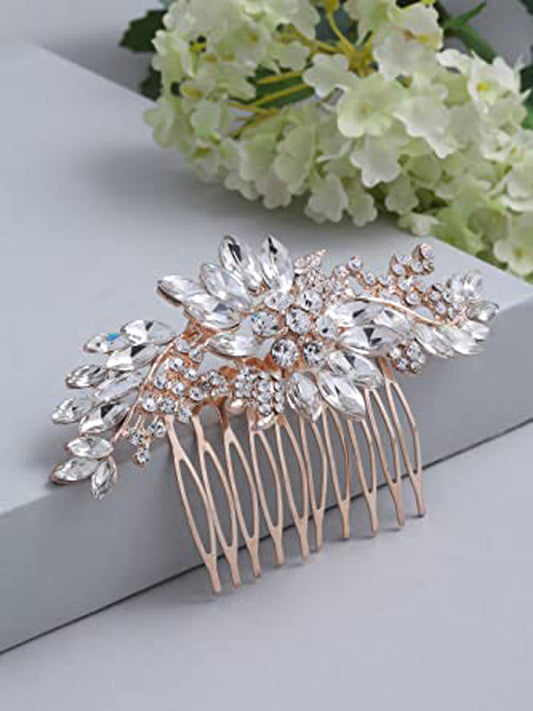 Vogue Hair Accessories Gold Fancy Hair Comb Clip