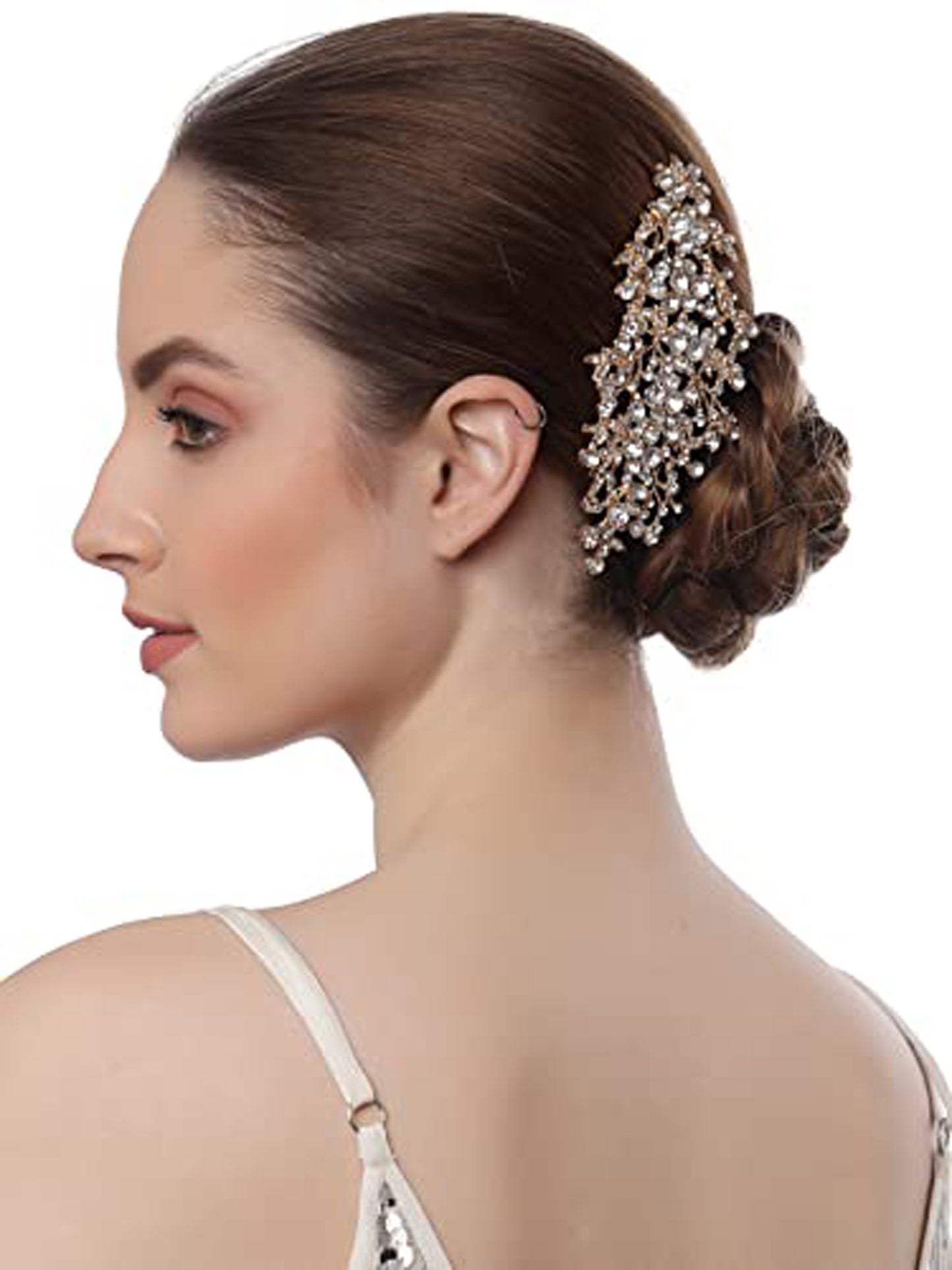 Vogue Hair Accessories Gold Fancy Hair Comb Clip