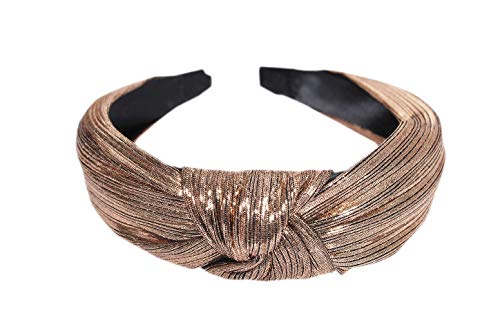 Vogue Hair Accessories Brown Shimmer Fabric Hairband
