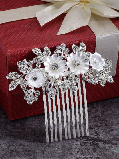 Vogue Hair Accessories Silver Hair Comb Clip
