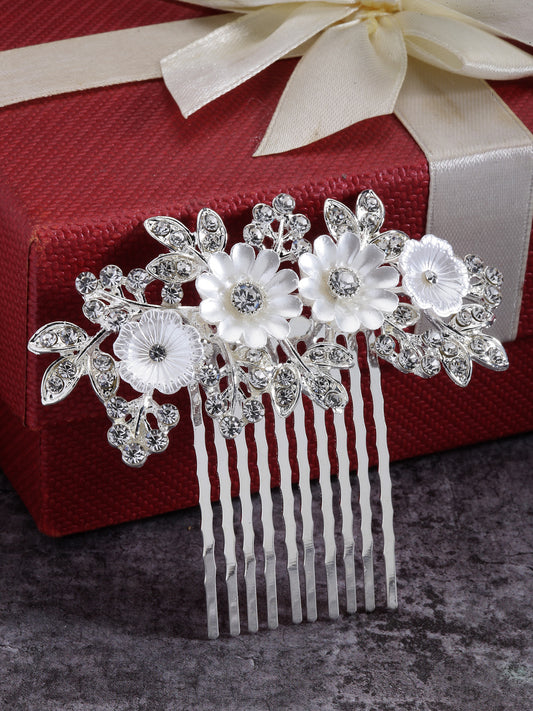 Vogue Hair Accessories Silver Hair Comb Clip