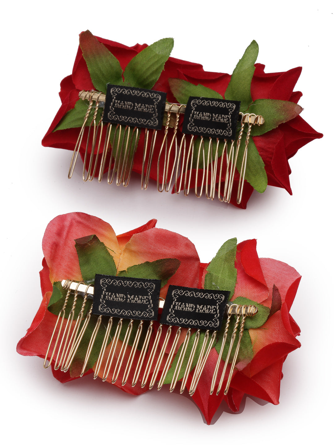 Vogue Hair Accessories  Rose Flower Hair Comb Clip Set of 2