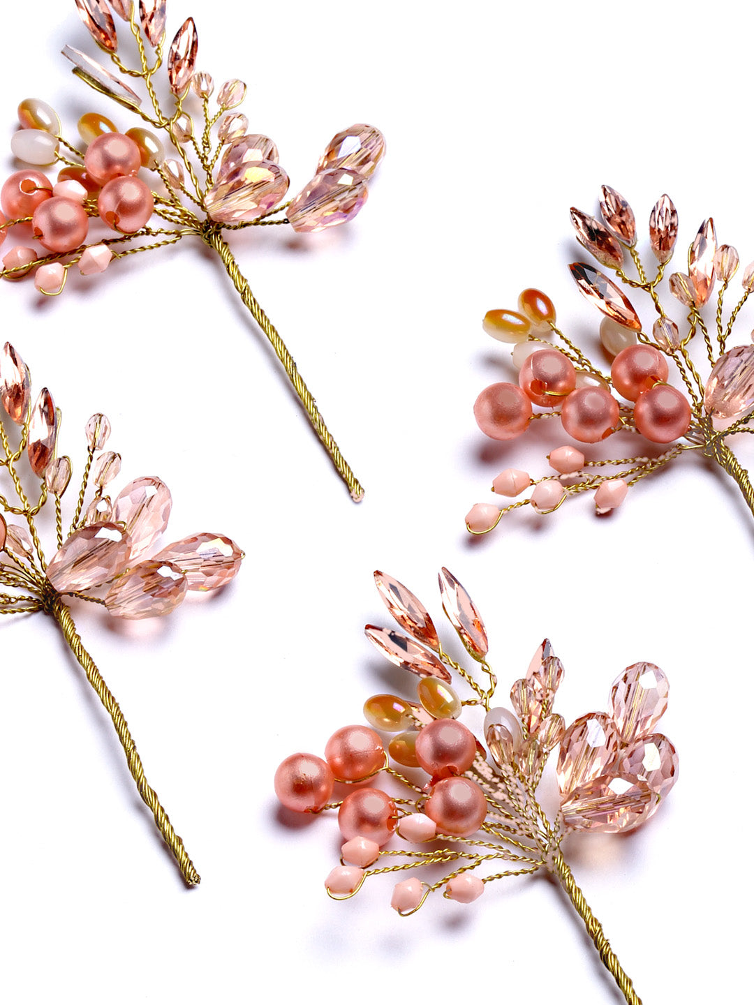 Vogue Hair Accessories Pink Handmade Beads Hair Pin