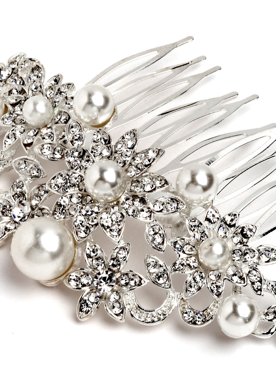 Vogue Hair Accessories Silver Fancy Hair Comb Clip
