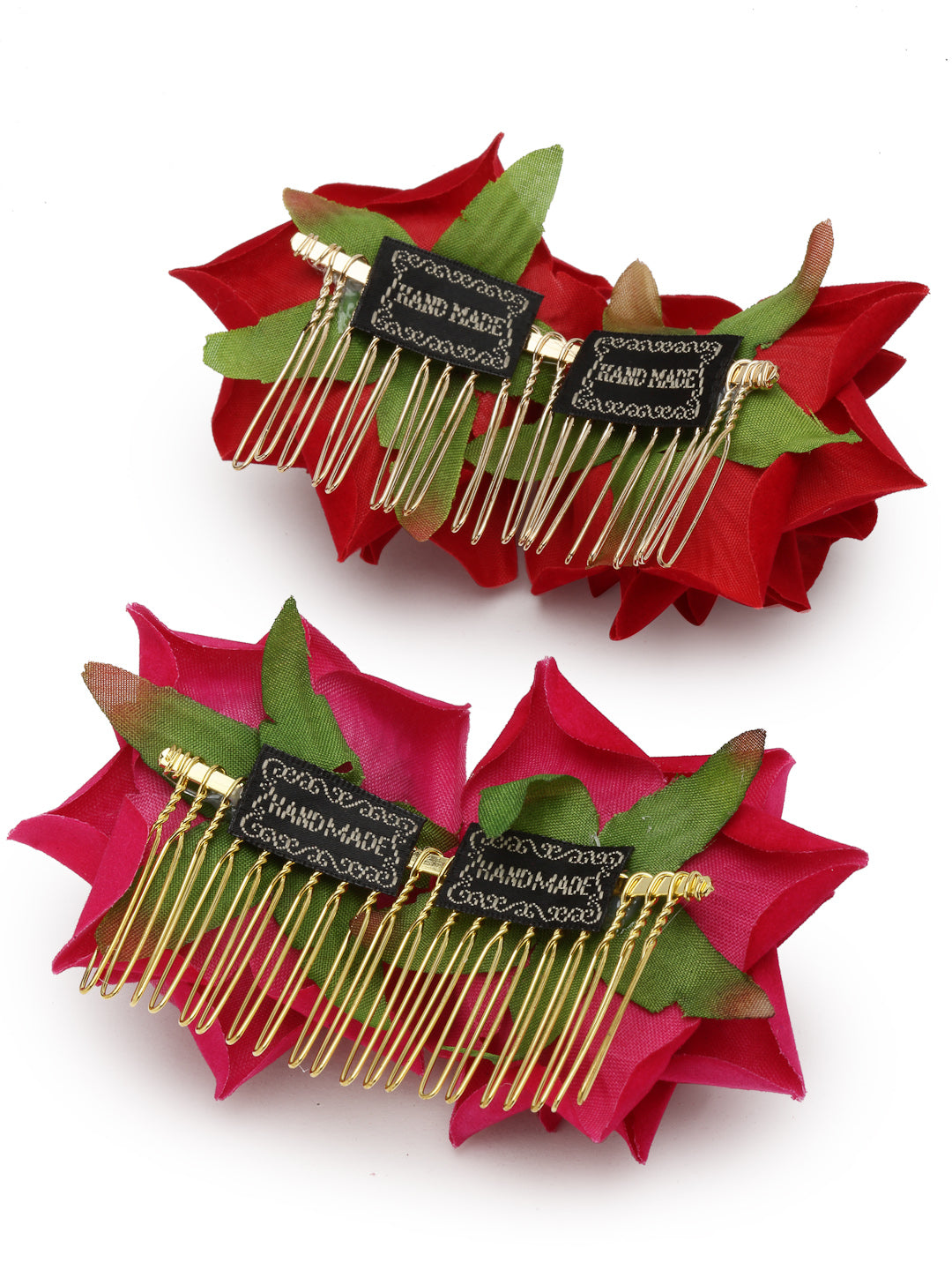 Vogue Hair Accessories  Rose Flower Hair Comb Clip Set of 2