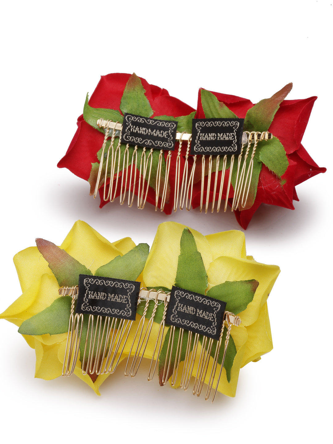 Vogue Hair Accessories  Rose Flower Hair Comb Clip Set of 2